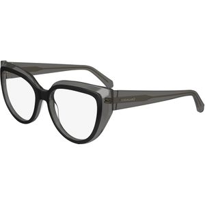 Ferragamo Vrouw SF2984 024 Optische monturen Acetaat Grijs  Kattenoog Normaal Normaal