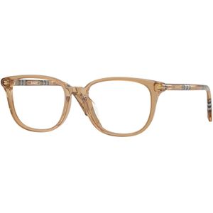 Burberry Donna Be2434d 4164 Optische monturen Acetato Beige Trasparente Squadrata Normale