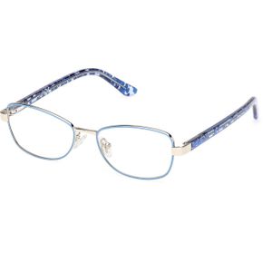 Guess Uniseks GU50266 085 Optische monturen Metaal Blauw  Kwadraat Normaal