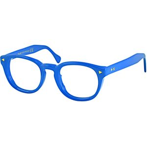 XLAB Unisex PANAMA Optische monturen Acetaat Blauw  Rotonde Blauw anti-licht