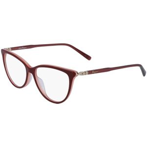 Ferragamo Vrouw SF2870 606 Optische monturen Plastic Rood  Rotonde