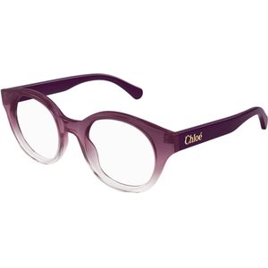 Chloé Vrouw Chloé CH0271O 003 Optische monturen Acetaat Bordeaux Transparant Rotonde