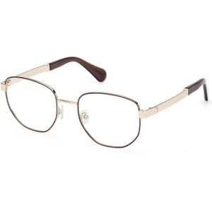 MAX&Co Vrouw M5183 048 Optische monturen Metaal Bruin  Geometrisch Normaal