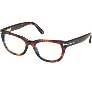 TOM FORD Vrouw FT6066-B 055 Optische monturen Acetaat Havana  Kwadraat Normaal