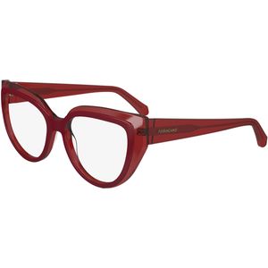 Ferragamo Vrouw SF2984 613 Optische monturen Acetaat Rood  Kattenoog Normaal Normaal