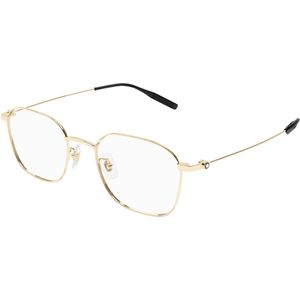 Montblanc Man MB0371OA 002 Optische monturen Titanium Goud Transparant Kwadraat