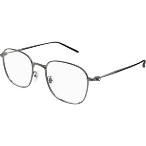 Montblanc Man Montblanc MB0415OA 001 Optische monturen Titanium Ruthenium Transparant Kwadraat