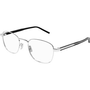 SAINT LAURENT Unisex SL 699 002 Optische monturen Metaal Zilver Transparant Rotonde