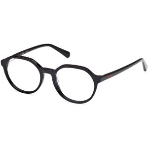 Guess Unisex GU50166 001 Optische monturen Acetaat Zwart  Rotonde Normaal