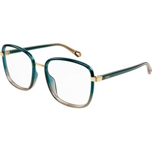 Chloé Vrouw CH0034O 010 Optische monturen Geïnjecteerd Groente Transparant Hurken