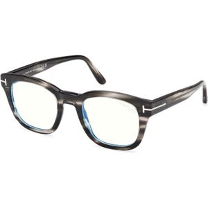 TOM FORD Man FT5542-B 56A Optische monturen Acetaat Havana  Rotonde Normaal