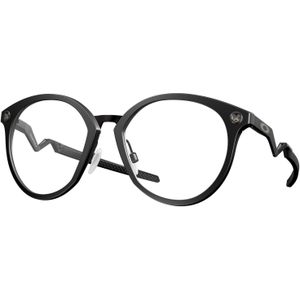 Oakley Man OX8181 Cognitieve R 818101 Optische monturen Titanium Zwart Transparant Rotonde Normaal