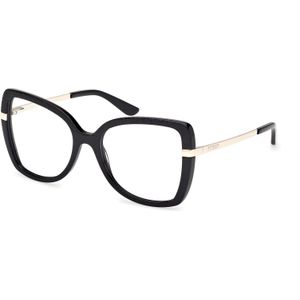 Guess Vrouw GU50245 001 Optische monturen Acetaat Zwart  Vlinder Normaal