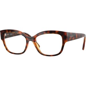 VOGUE EYEWEAR Donna VO5635U W656 Optische monturen Nylon Marrone Trasparente Pillow Normale