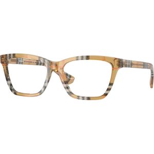 Burberry Vrouw BE2440  4163 Optische monturen Acetaat Bruin Transparant Hurken Normaal