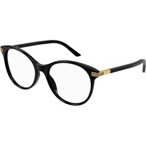 Gucci Vrouw GG1450O 001 Optische monturen Acetaat Zwart Transparant Pantos