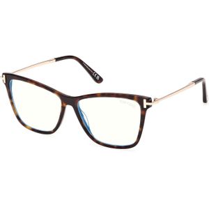 TOM FORD Vrouw FT6097-B 052 Optische monturen Acetaat Havana  Vlinder Normaal