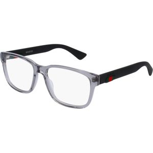 Gucci - GG0011O 007 - Optische Monturen - Grijs - Plastic