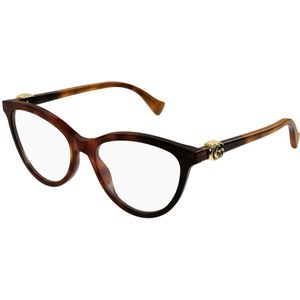 Gucci Vrouw GG1179O 006 Optische monturen Acetaat Havana  Kattenoog