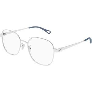 Chloé Vrouw Chloé CH0337OA 002 Optische monturen Metaal Zilver Transparant Geometrisch