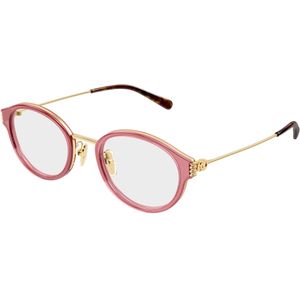 Gucci Vrouw Gucci GG1999OJ 003 Optische monturen Acetaat Rood Transparant Rotonde