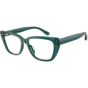 Emporio Armani Donna EA3256U 6252 Optische monturen Acetato Verde Trasparente Cat Eye Normale