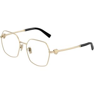 Tiffany Vrouw TF1165BD 6021 Optische monturen Staal Goud Transparant Geometrisch Normaal