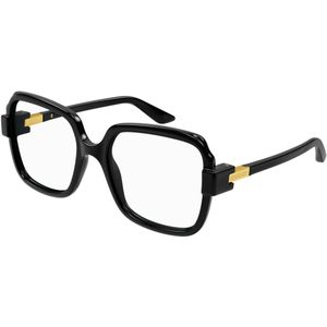 Gucci Vrouw GG1433O 001 Optische monturen Geïnjecteerd Zwart Transparant Hurken