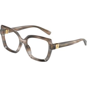 Dolce & Gabbana Vrouw DG3413 3449 Optische monturen Acetaat Grijs Transparant Vlinder Normaal