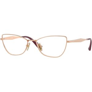 VOGUE EYEWEAR Donna VO4333 5152 Optische monturen Metallo Oro Trasparente Farfalla Normale