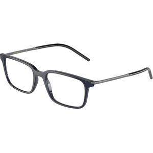 Dolce & Gabbana Man DG5099 L3094 Optische monturen Geïnjecteerd Blauw Transparant Hurken Normaal