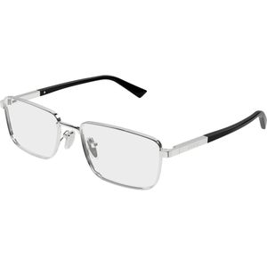 Gucci Man GG1964O 001 Optische monturen Metaal Zilver Transparant Kwadraat