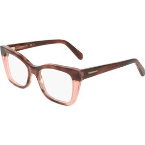 Ferragamo Vrouw SF3052 243 Optische monturen Acetaat Havana  Hurken Normaal