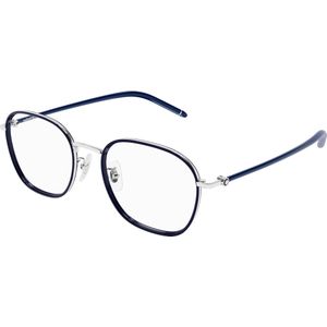 Montblanc Man Montblanc MB0368OA 004 Optische monturen Metaal Zilver Transparant Kwadraat