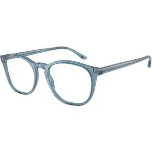 Giorgio Armani Man AR7074 6071 Optische monturen Acetaat Blauw Transparant Pantos Normaal