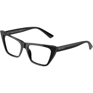 Jimmy Choo Vrouw JC3025 5000 Optische monturen Acetaat Zwart Transparant Kattenoog Normaal