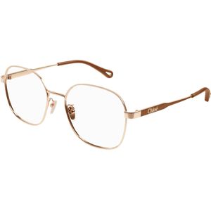 Chloé Vrouw CH0274OA 003 Optische monturen Metaal Goud Transparant Rotonde