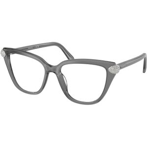 Swarovski Donna SK2045 1072 Optische monturen Acetato Grigio Trasparente Cat Eye Normale