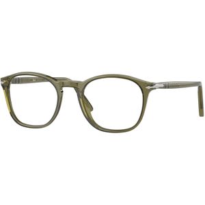 Persol Man PO3007V 1142 Optische monturen Acetaat Groente Transparant Hurken Normaal