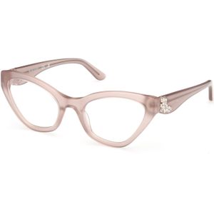 Guess by Marciano Vrouw GM50038 057 Optische monturen Acetaat Beige  Kattenoog Normaal