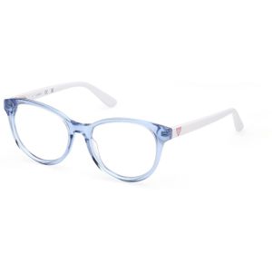 Guess Unisex GU50139 092 Optische monturen Acetaat Blauw  Kattenoog Normaal