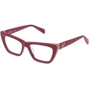 Blumarine Vrouw VBM876S  0U17 Optische monturen Acetaat Rood  Kattenoog