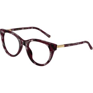 Dolce & Gabbana Vrouw DG3433  3464 Optische monturen Acetaat Altviool Transparant Pantos Normaal