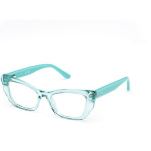 Guess Uniseks GU50264 087 Optische monturen Acetaat Turkoois  Kwadraat Normaal
