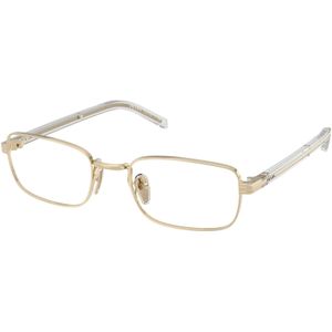 Prada Vrouw PR B54V ZVN1O1 Optische monturen Metaal Goud Transparant Hurken Normaal