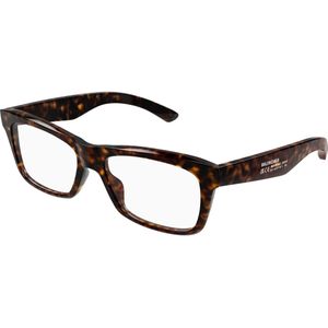 Balenciaga Man Balenciaga BB0426O 002 Optische monturen Acetaat Havana Transparant Kwadraat