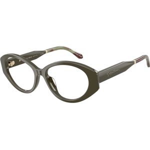 Giorgio Armani Vrouw AR7281U 6229 Optische monturen Acetaat Groente Transparant Rotonde Normaal
