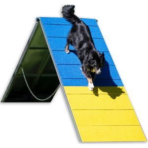 A-schutting - Aluminium - Antislip Loopvlak - Geschikt voor Agility Wedstrijden