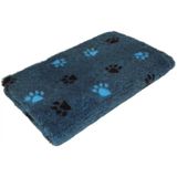 Vetbed blauw met pootjes  30 mm  met antislip 150 cm  breed per strekkende meter