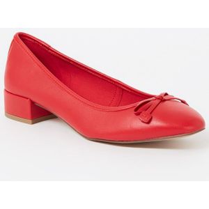 Dune London Hollies ballerina van leer